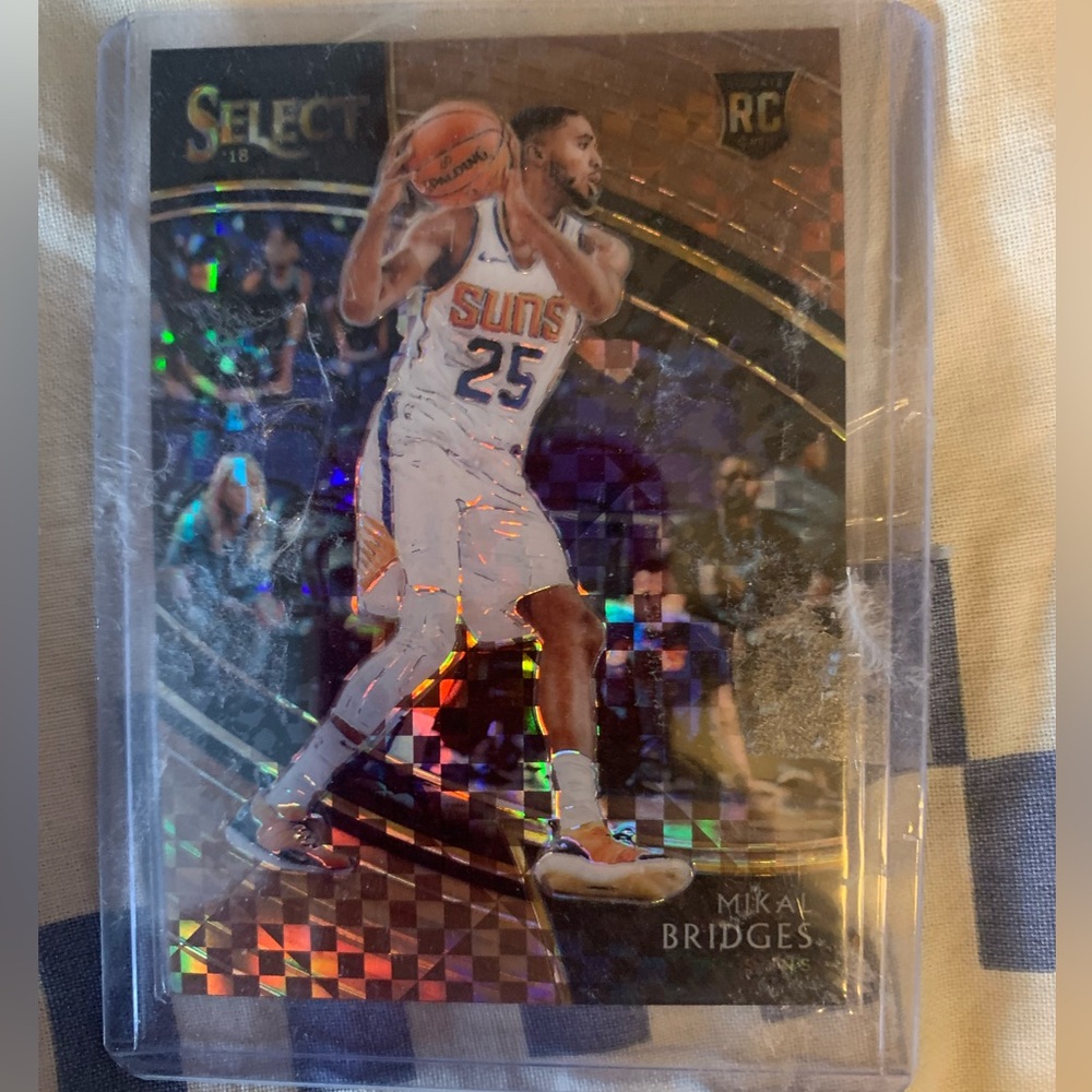 Mikal Bridges Panini Select Courtside Copper Prizm RC Basketball Card 16/60